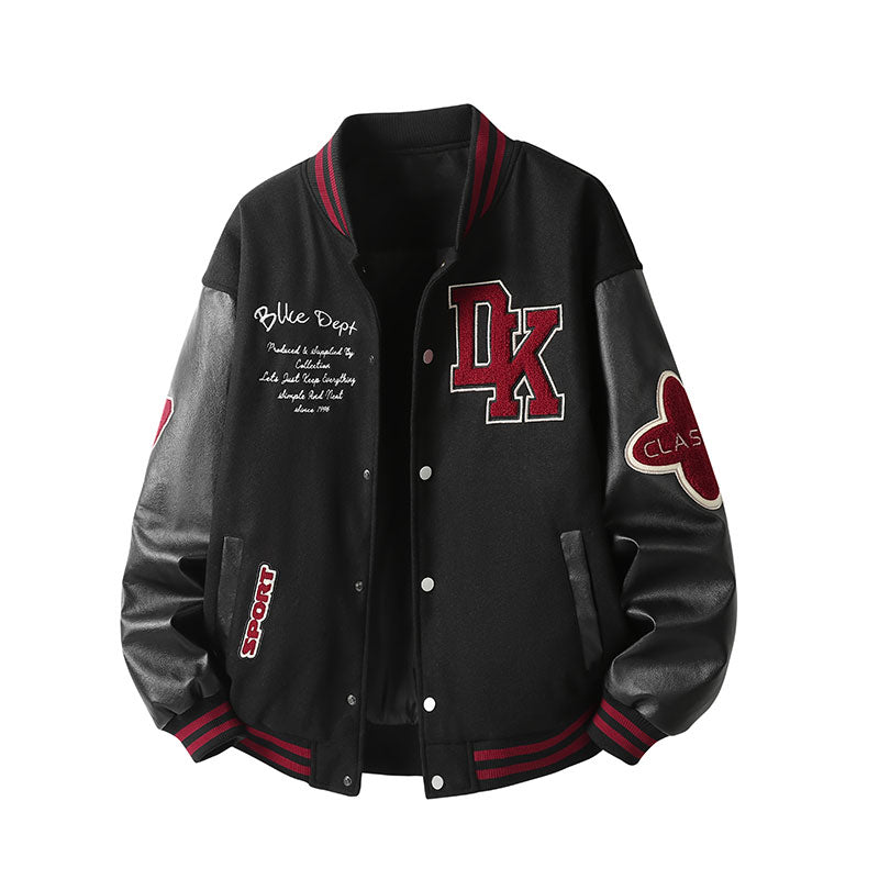 Men's Baseball-style Bomber Jacket
