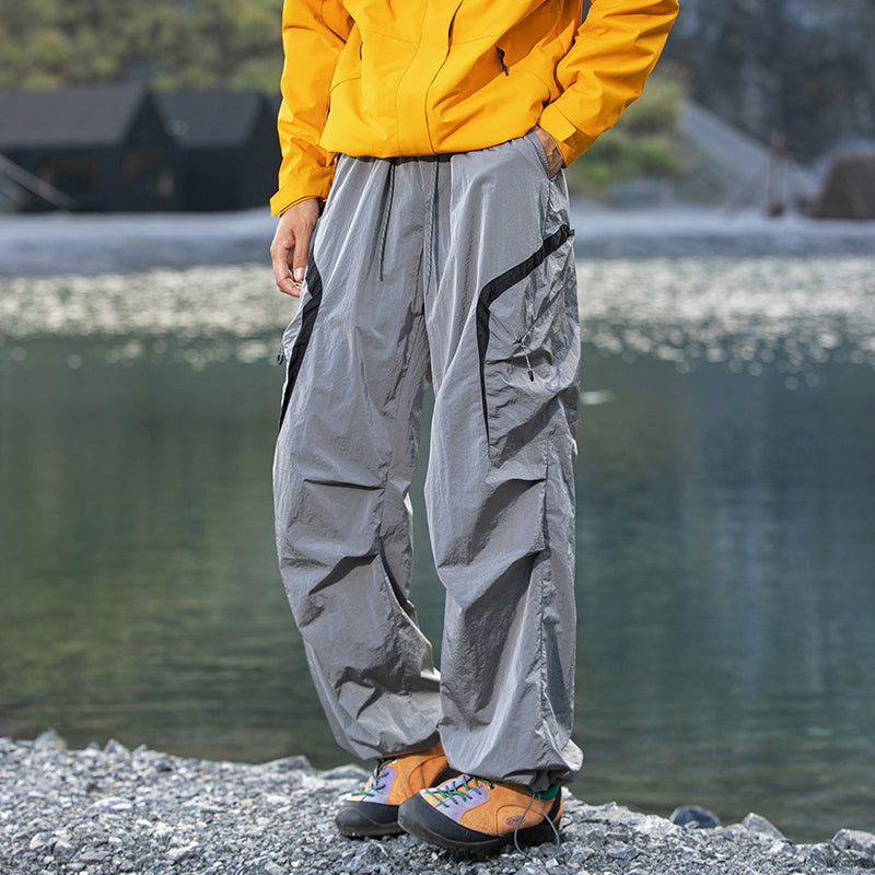 Men's Urban Outdoor Techwear Pants – Water-Repellent, Anti-Static, Loose Fit Cargo Style