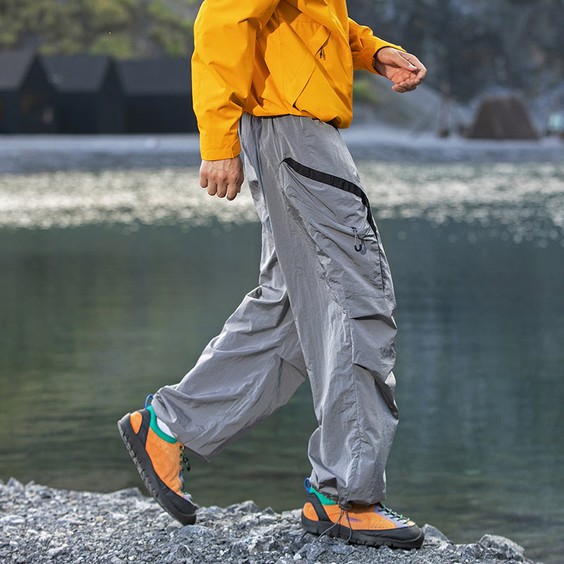 Men's Urban Outdoor Techwear Pants – Water-Repellent, Anti-Static, Loose Fit Cargo Style