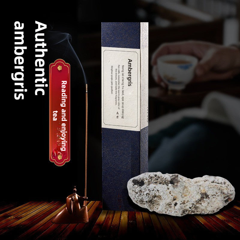 Authentic ambergris incense incense agarwood incense home study incense sandalwood pan incense office drinking tea comfortable aromatherapy