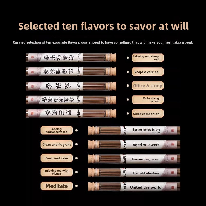 Line Sandalwood Household Indoor Incense Natural Lasting Aromatherapy Pear Tent Fragrant Nha Trang Agarwood Osmanthus Fragrant Wormwood