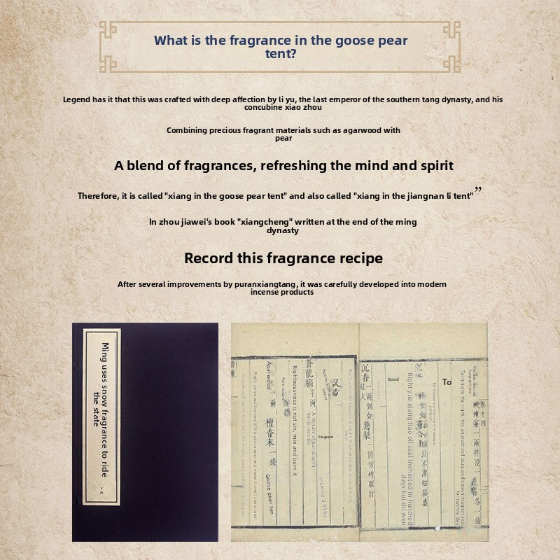 Pak Chi Pear Tent Incense Sandalwood Incense Home Indoor Bedroom Incense Agarwood Yoga Aromatherapy Pan Incense